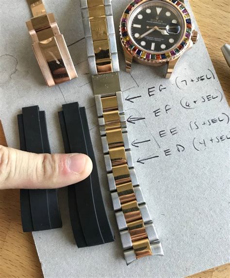 adjusting the band on a rolex watch|rolex oysterflex size chart.